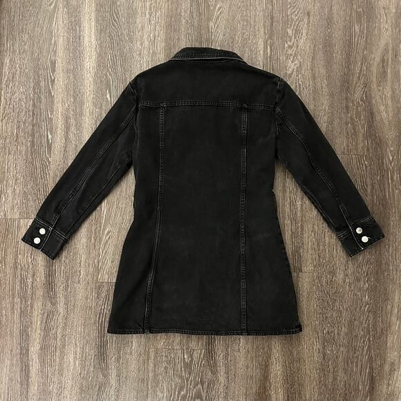 Black Denim Mini Dress - Picture 5 of 16